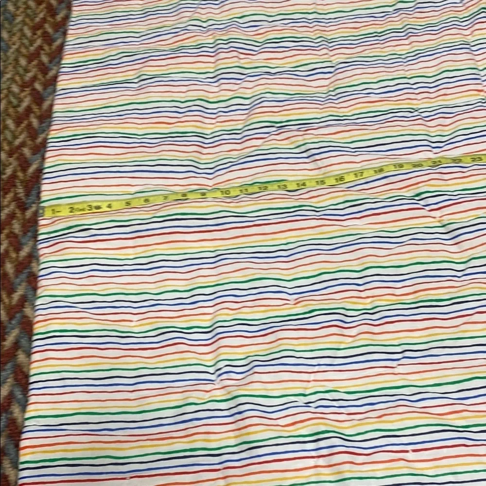 Toddler Colorful Handmade Striped Quilt Cottage Child’s Prairie